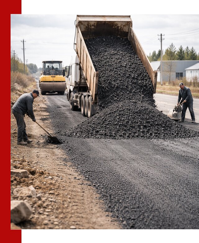 Асфальтовая крошка для дорог в Клинцах — поставка и доставка