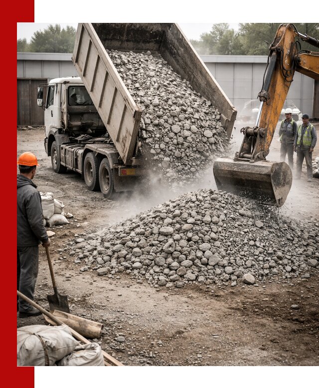 Доставка дробленого бетона в Клинцах оптом и в розницу