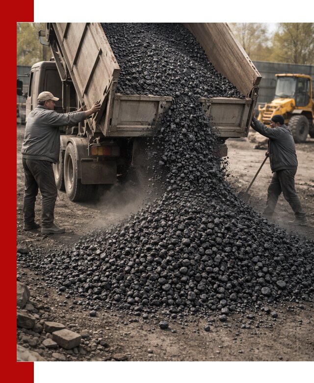 Доставка угля семечка самосвалами в Клинцах