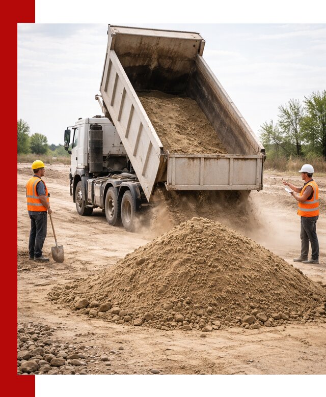 Доставка самосвалом 15 кубов в Клинцах за город и по городу