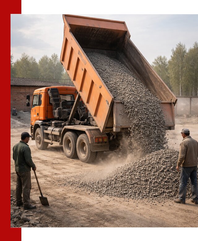 Доставка самосвалом 20 м3 в Клинцах быстро и надежно