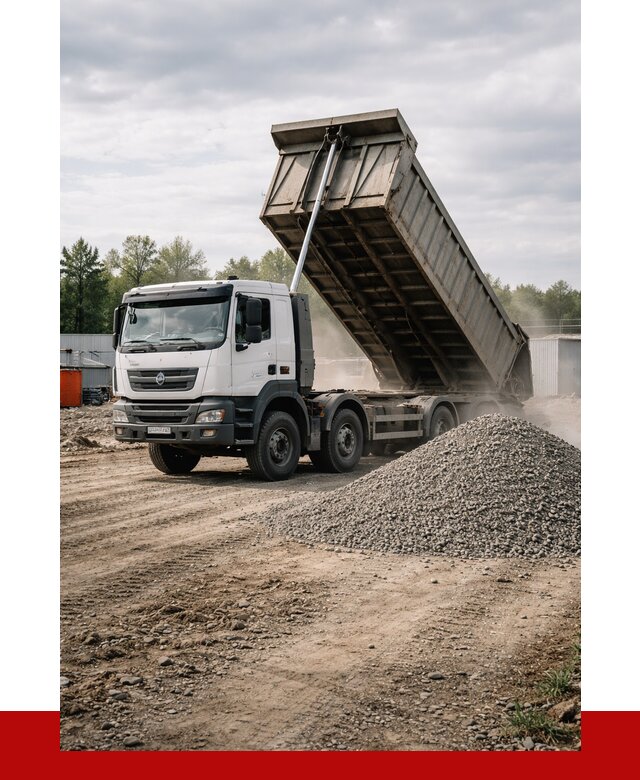 Доставка самосвалом 40 кубов в Клинцах от 9356 р. | ПРОНЕРУДКлы