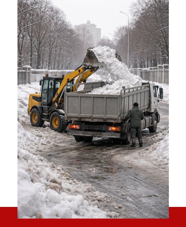 Вывоз снега с погрузкой в Клинцах от 3639 р. ПРОНЕРУДКлы
