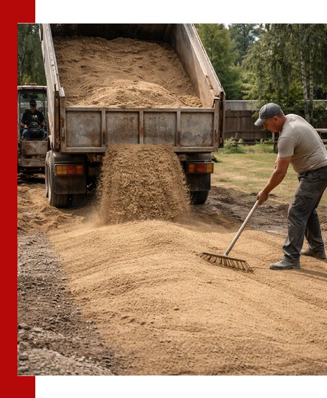 Отсыпка участка песком в Клинцах быстро и качественно