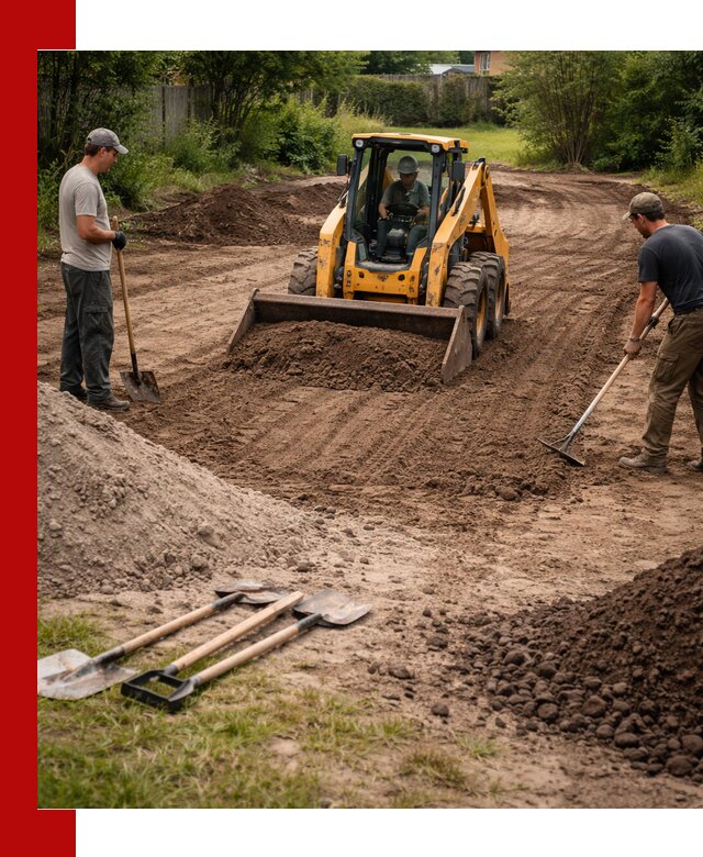 Планировка участка грунтом с вывозом и доставкой в Клинцах