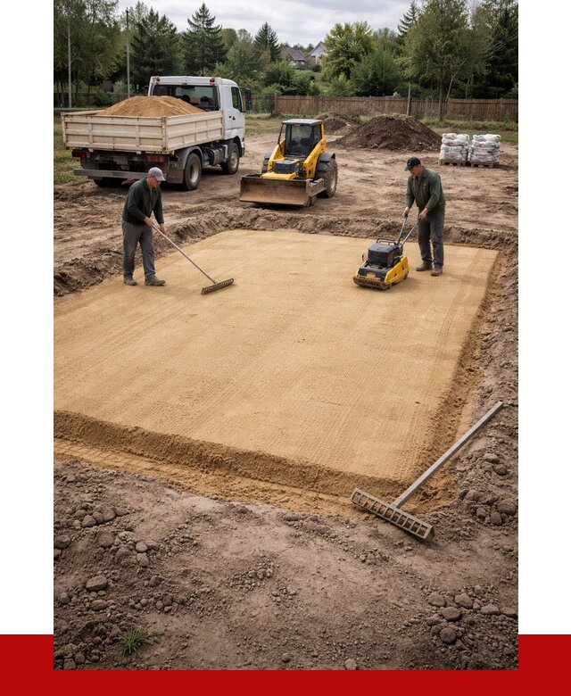 Устройство песчаной подушки в Клинцах от 4678 р. ПРОНЕРУДКлы